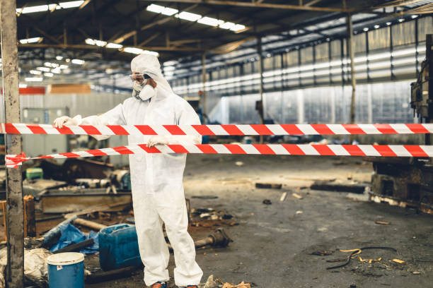 Professional Infectious Disease Decontamination technician working in Center Hill, FL